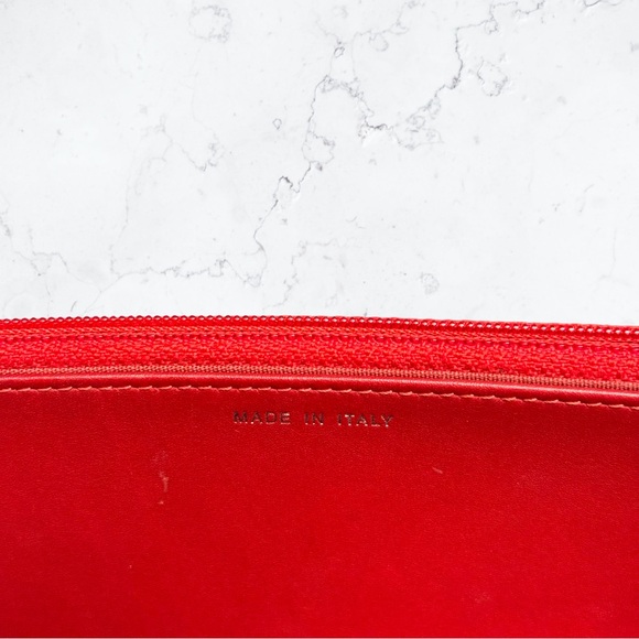 Chanel Patent Quilted Brilliant Wallet On Chain WOC Red - Picture 10 of 12